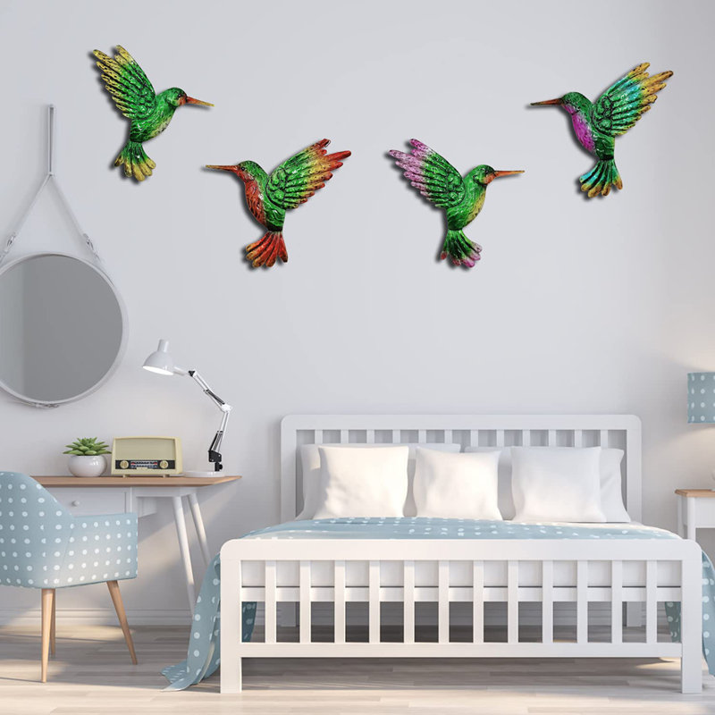 Red Barrel Studio® Metal Hummingbird Wall Art Decor | Wayfair